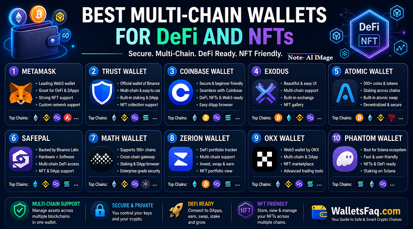 Best multi-chain wallets for DeFi and NFTs